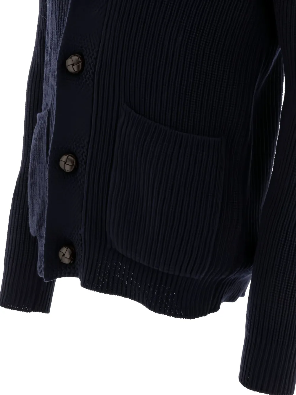 RAKKI Ribgebreid vest Blauw