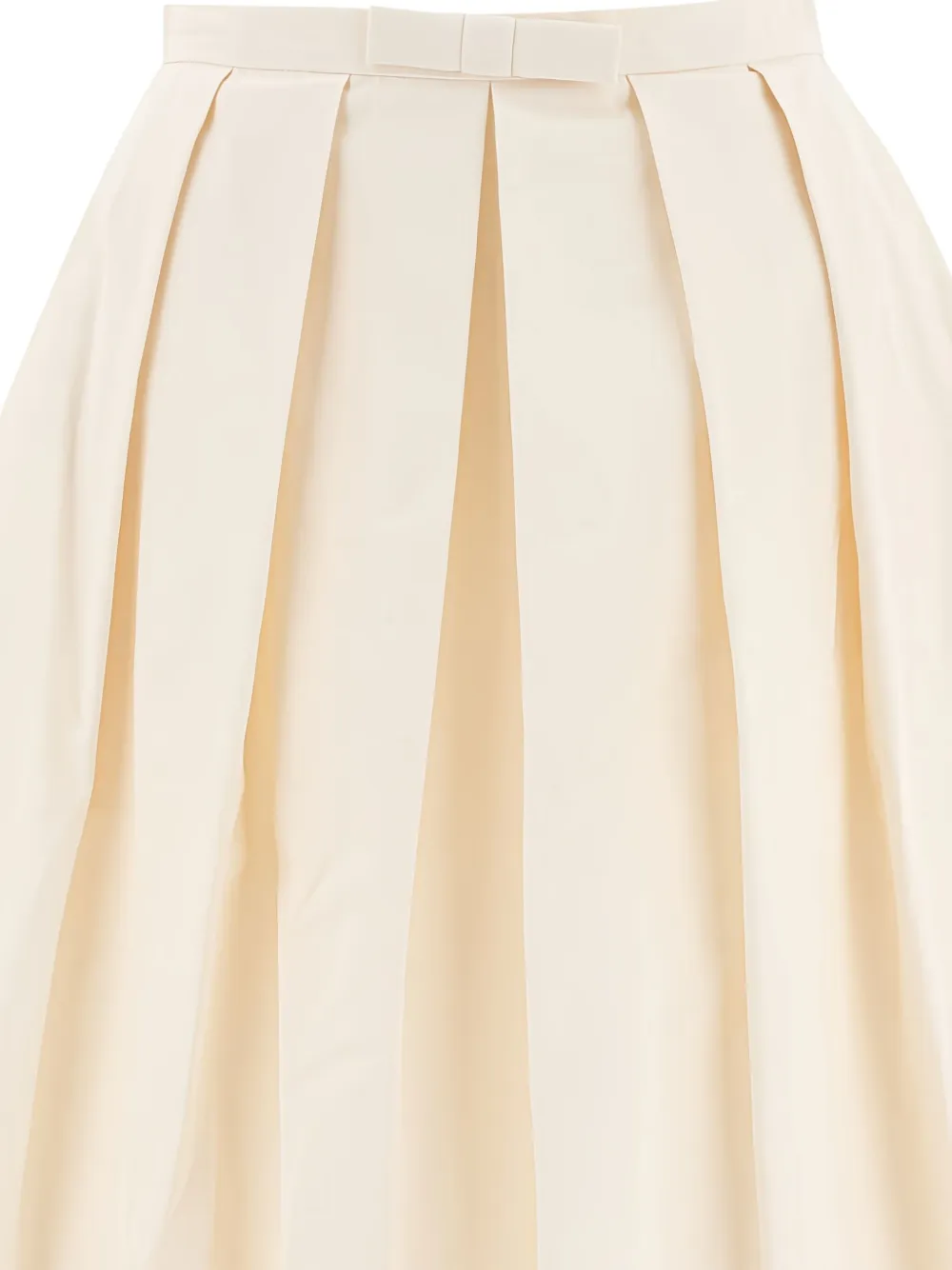 SANDBEIGE Plooirok met strikdetail
