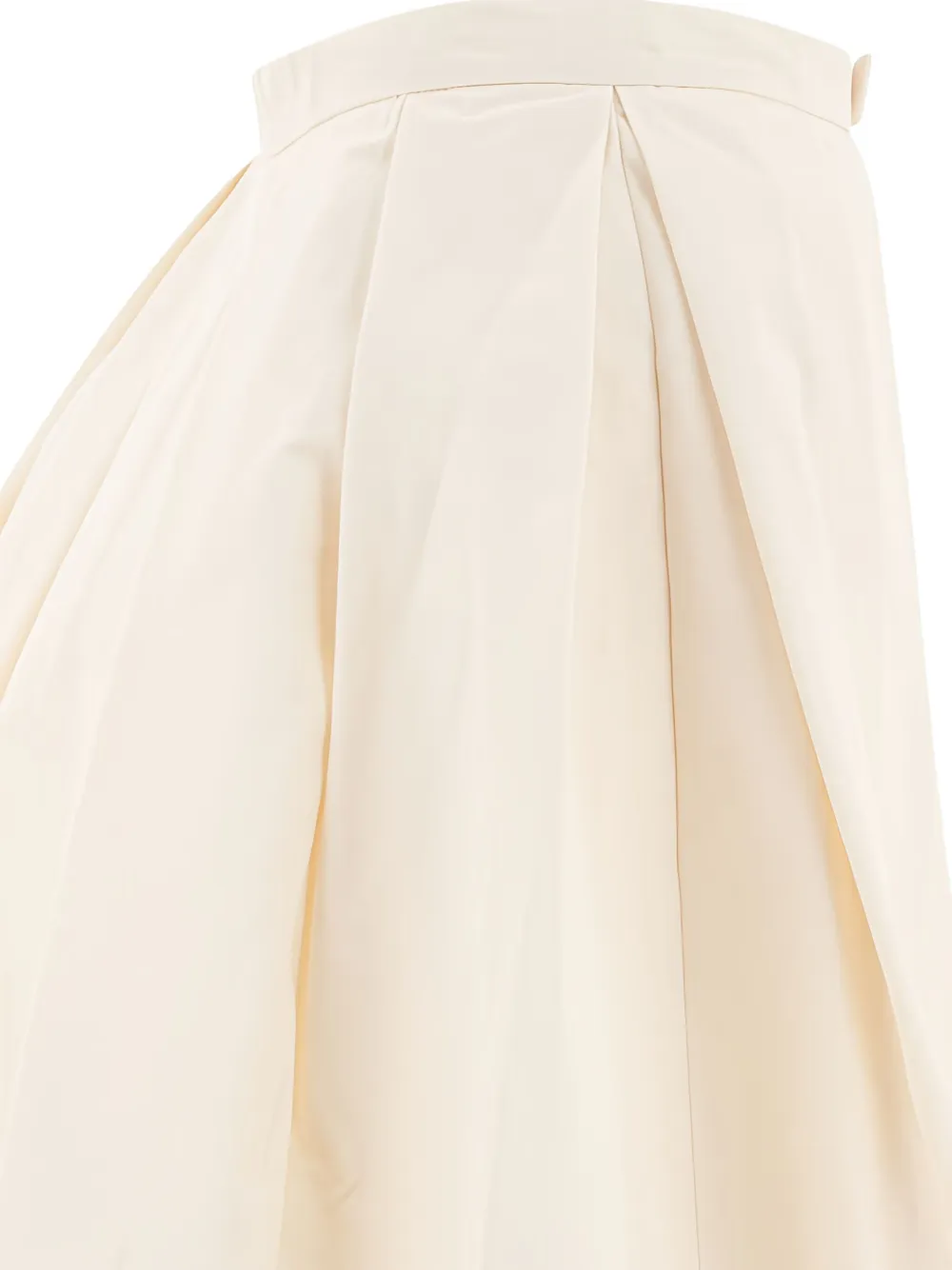 SANDBEIGE Plooirok met strikdetail