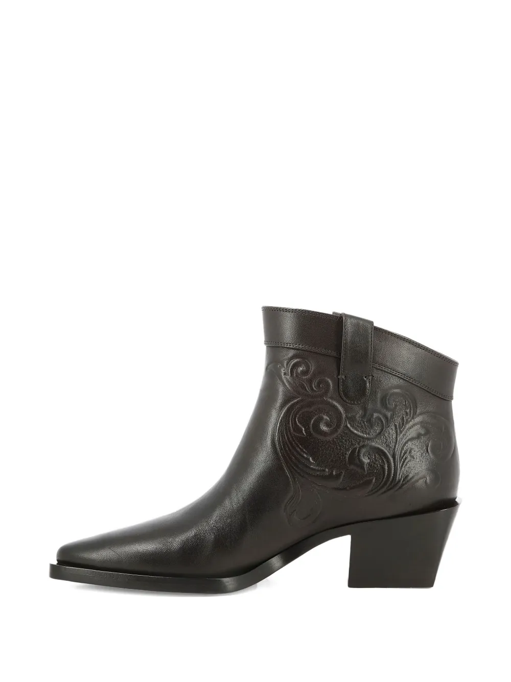 Maison Skorpios 60mm Alexandra Cordoba leather cowboy boots Bruin