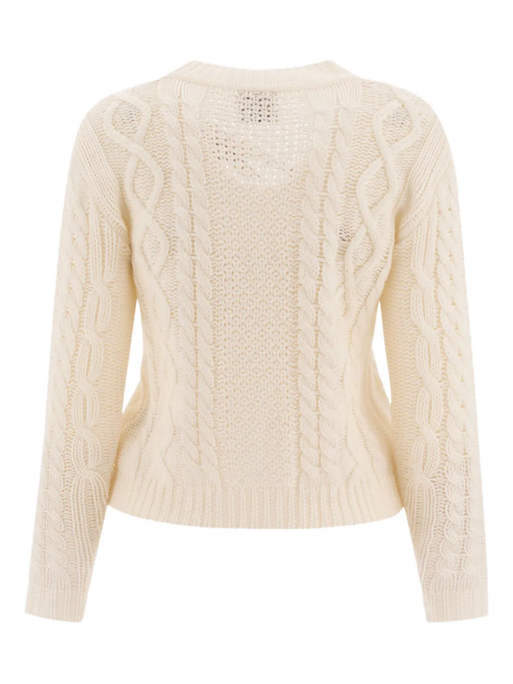 Rakkì Buttoned Wool Cardigan In Multi