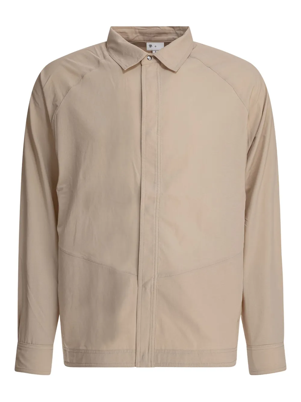 Goldwin Logo-embroidered Buttoned Shirt In Neutral