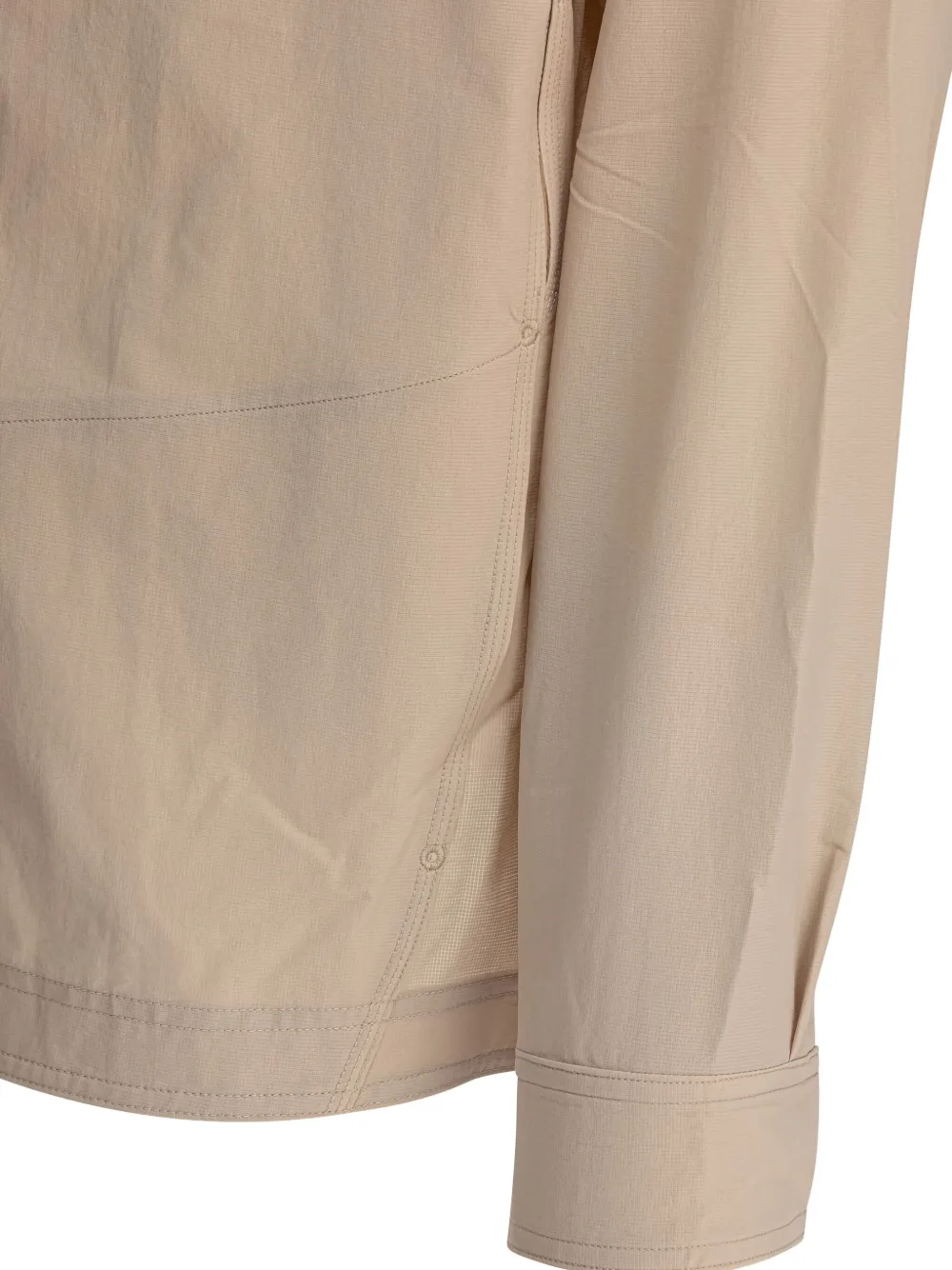 Goldwin Logo-embroidered Buttoned Shirt In Neutral