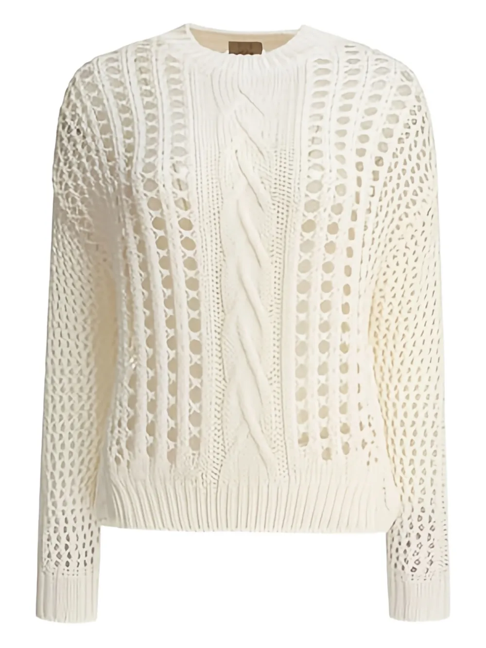 RAKKI cable-knit sweater | White | Image 1