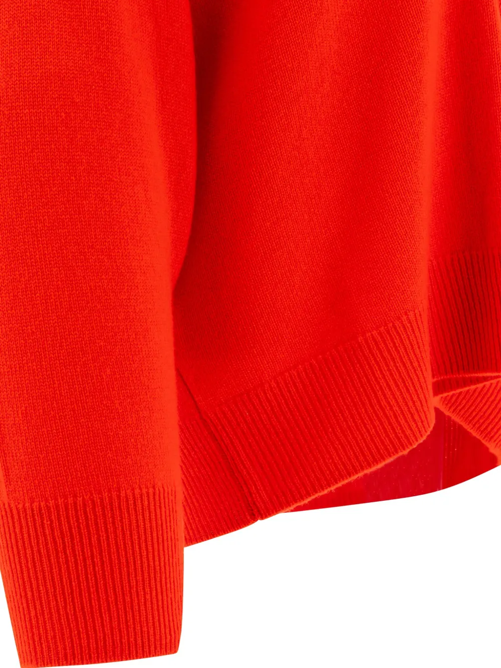Loulou Sage ribbed V-neck cashmere sweater Rood