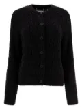 Loulou Sean textured button cardigan - Black