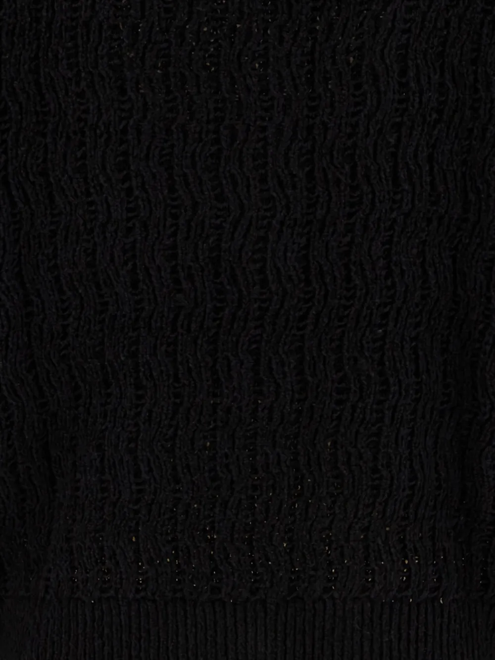 Loulou Sean textured button cardigan Zwart