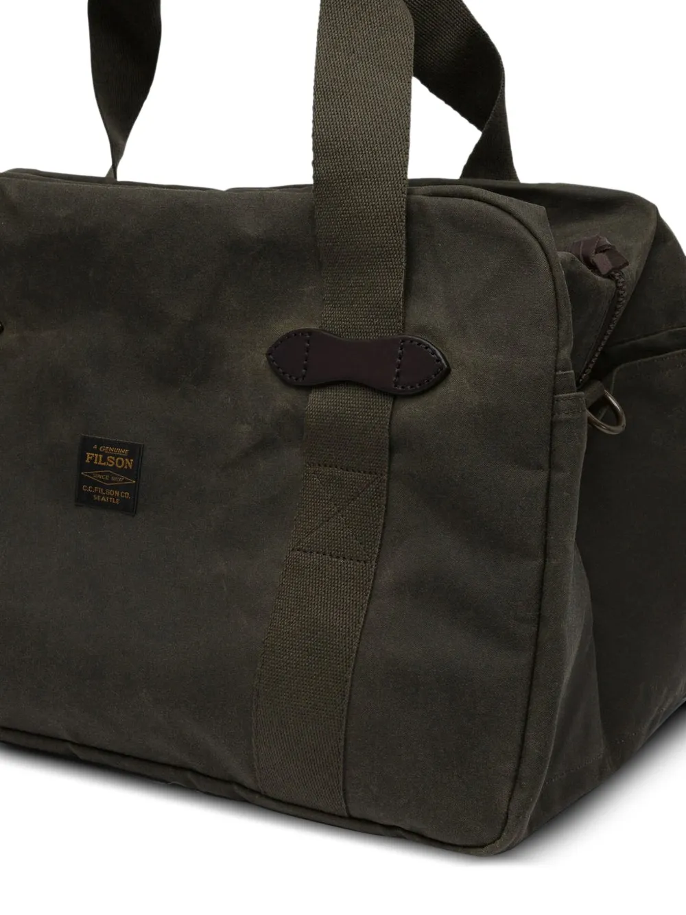 Filson Medium Tin Cloth Holdhall In Green