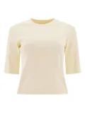 SANDBEIGE ribbed crew-neck top - Neutrals
