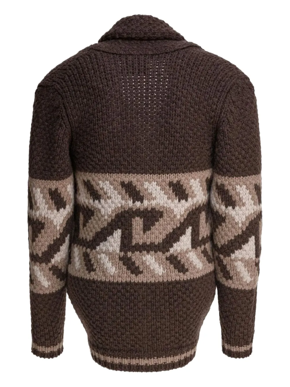 RAKKI shawl-collar patterned cardigan | Cardigans | Image 2