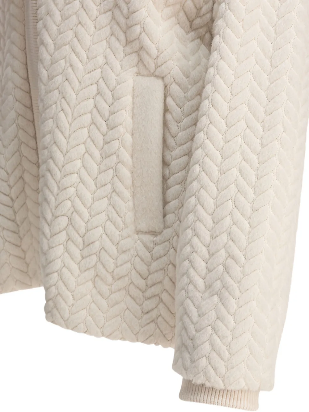 Agnona Cable-knit Button Cardigan In Neutral