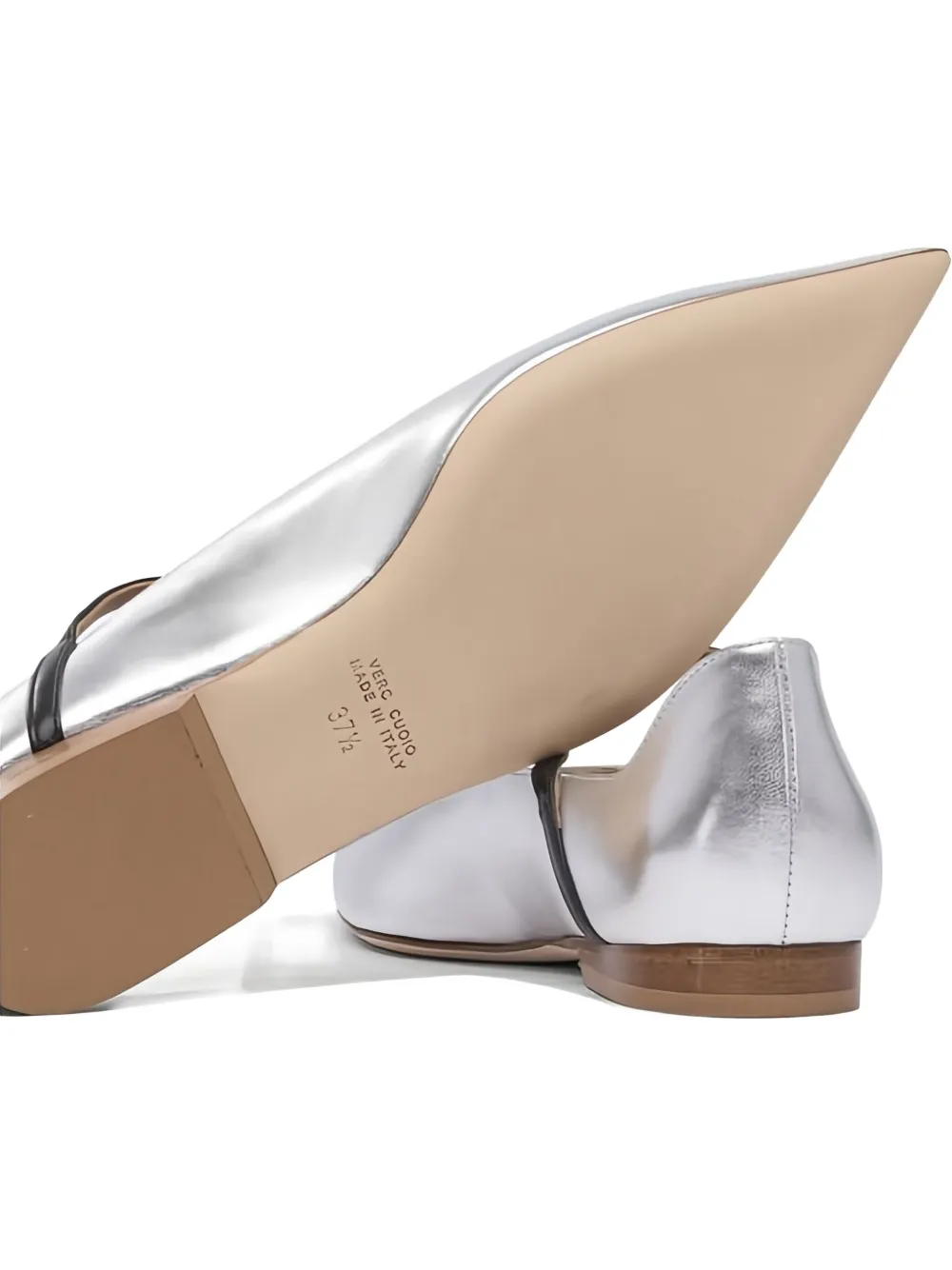 Lella Baldi Théa Pointed-toe Leather Flats