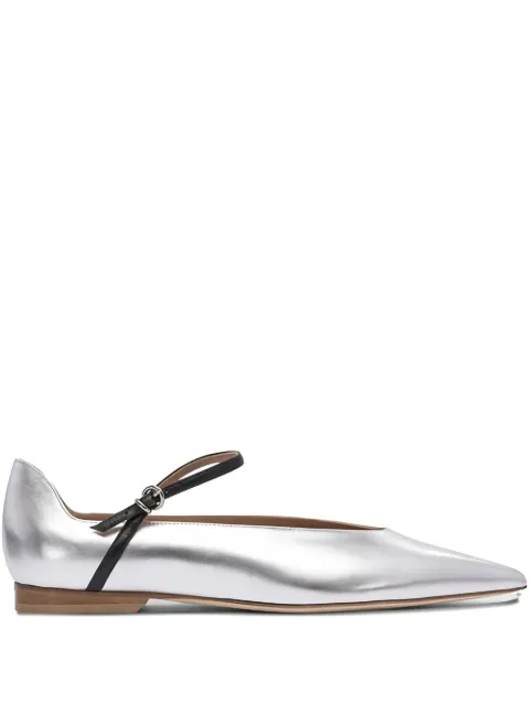 Lella Baldi Théa pointed-toe leather flats