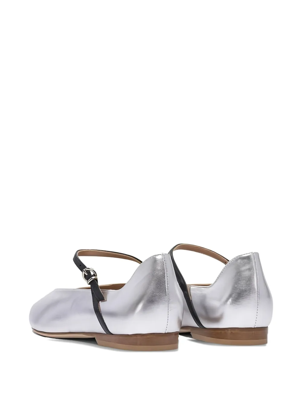 Lella Baldi Théa Pointed-toe Leather Flats
