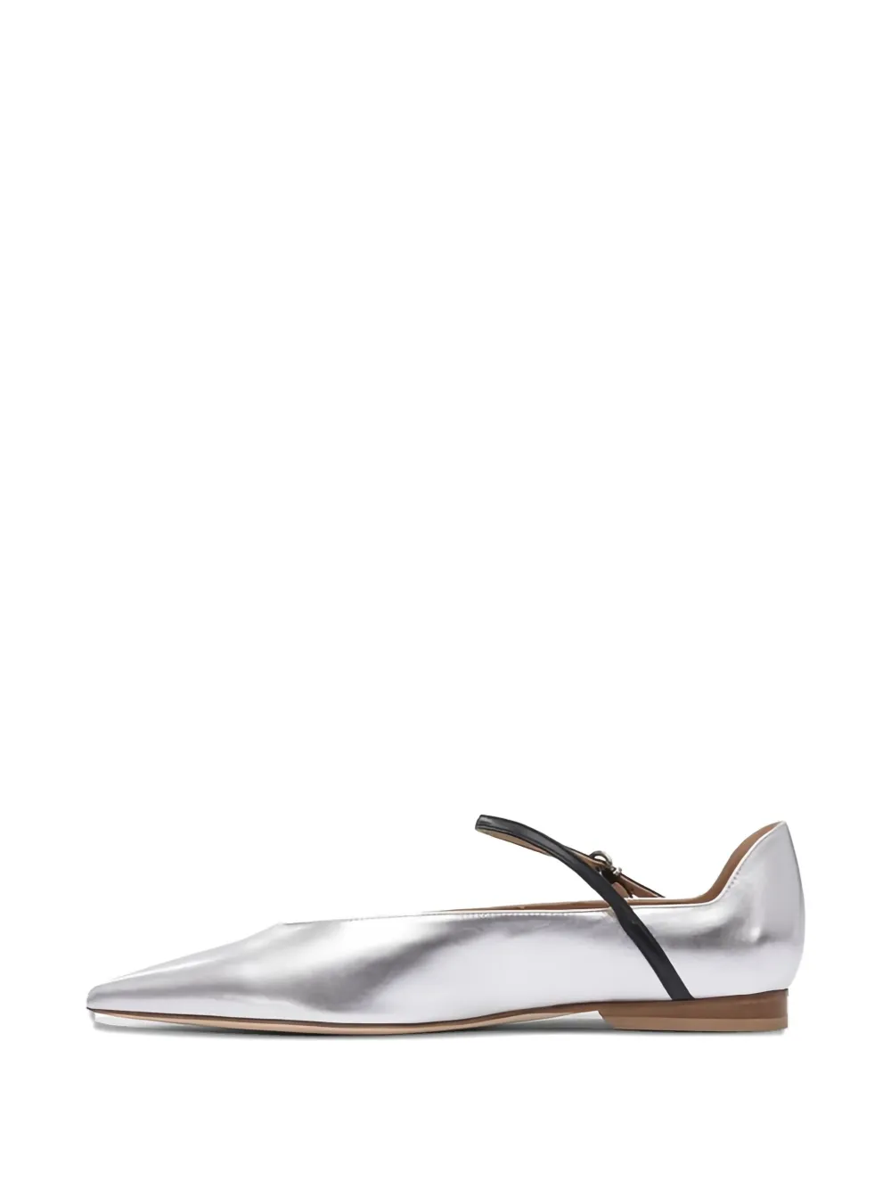 Lella Baldi Théa Pointed-toe Leather Flats