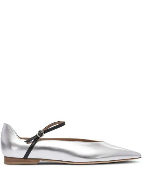 Lella Baldi Théa pointed-toe leather flats