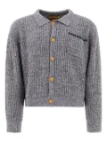 Brain Dead ribbed-knit button cardigan - Grey