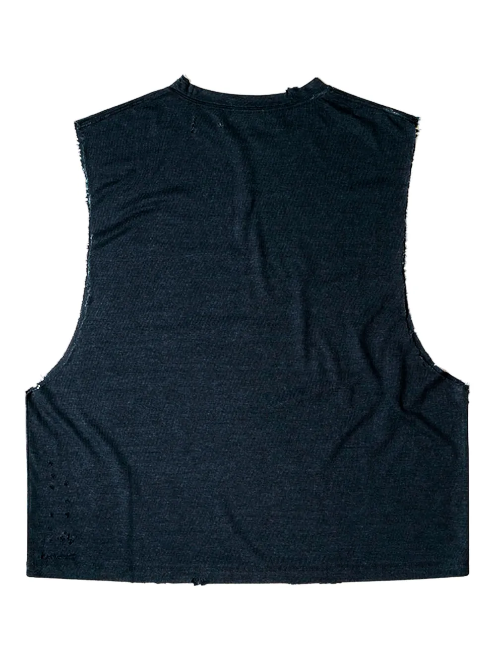 Distressed Sleeveless Top