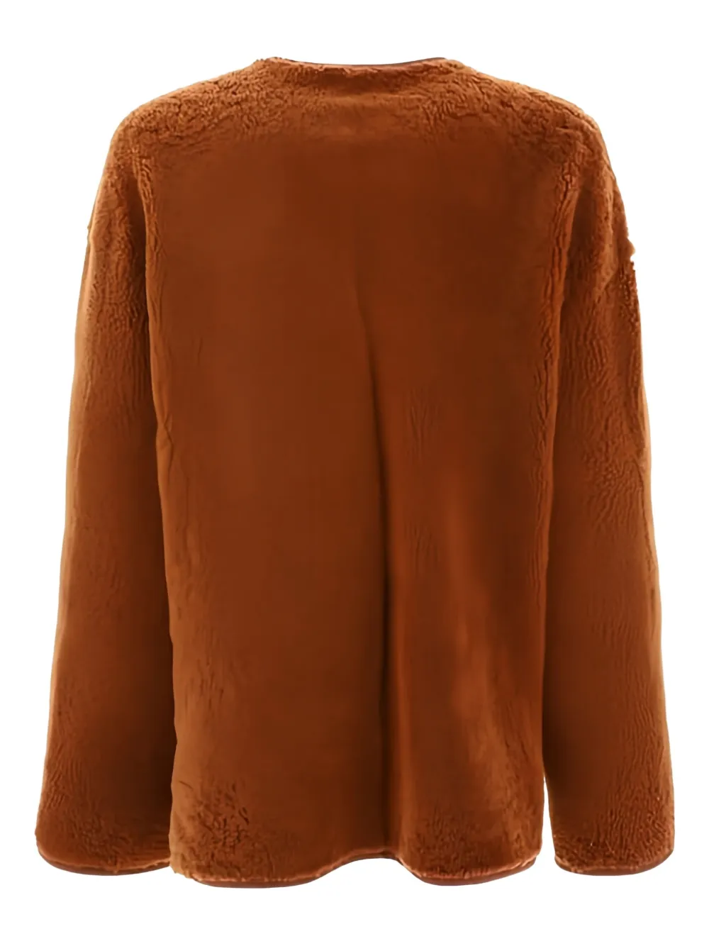 GIOVI button-fastening shearling jacket Bruin