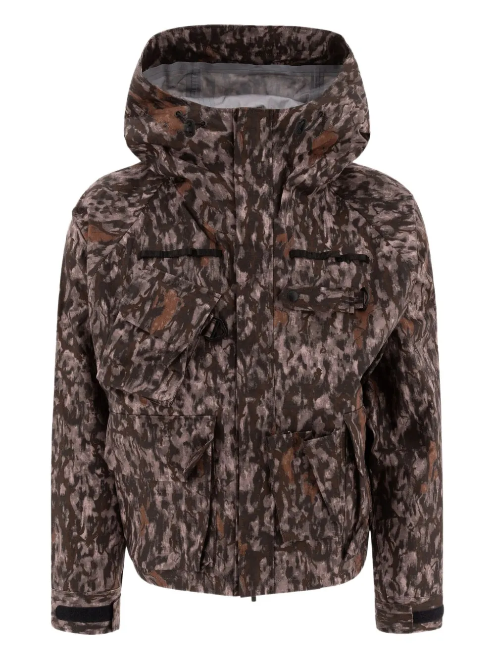 SOUTH2 WEST8 camouflage hooded jacket | Brown | Image 1