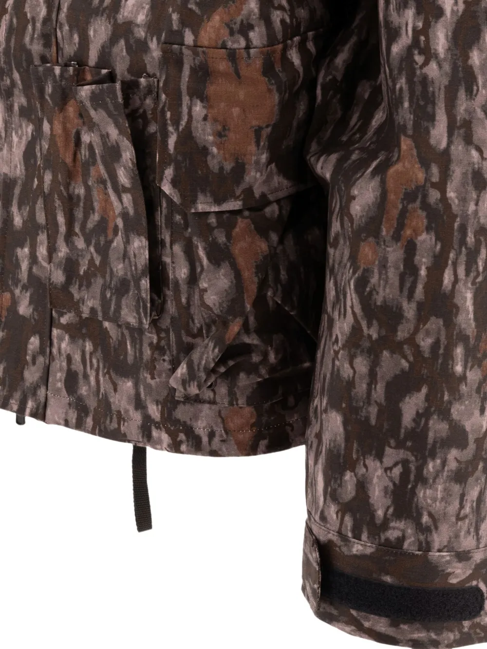 SOUTH2 WEST8 camouflage hooded jacket Bruin