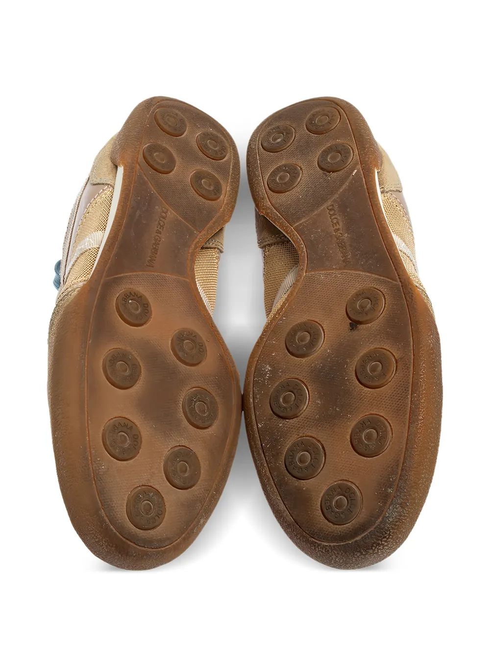 Pre-owned Dolce & Gabbana Suede Panelled Sneakers