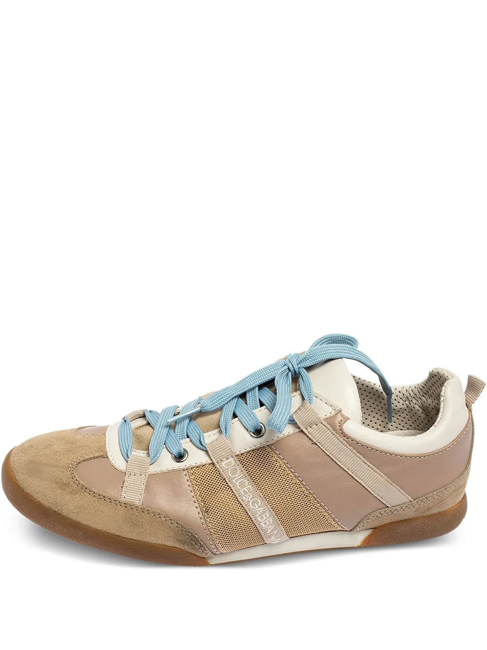 Pre-owned Dolce & Gabbana Suede Panelled Sneakers