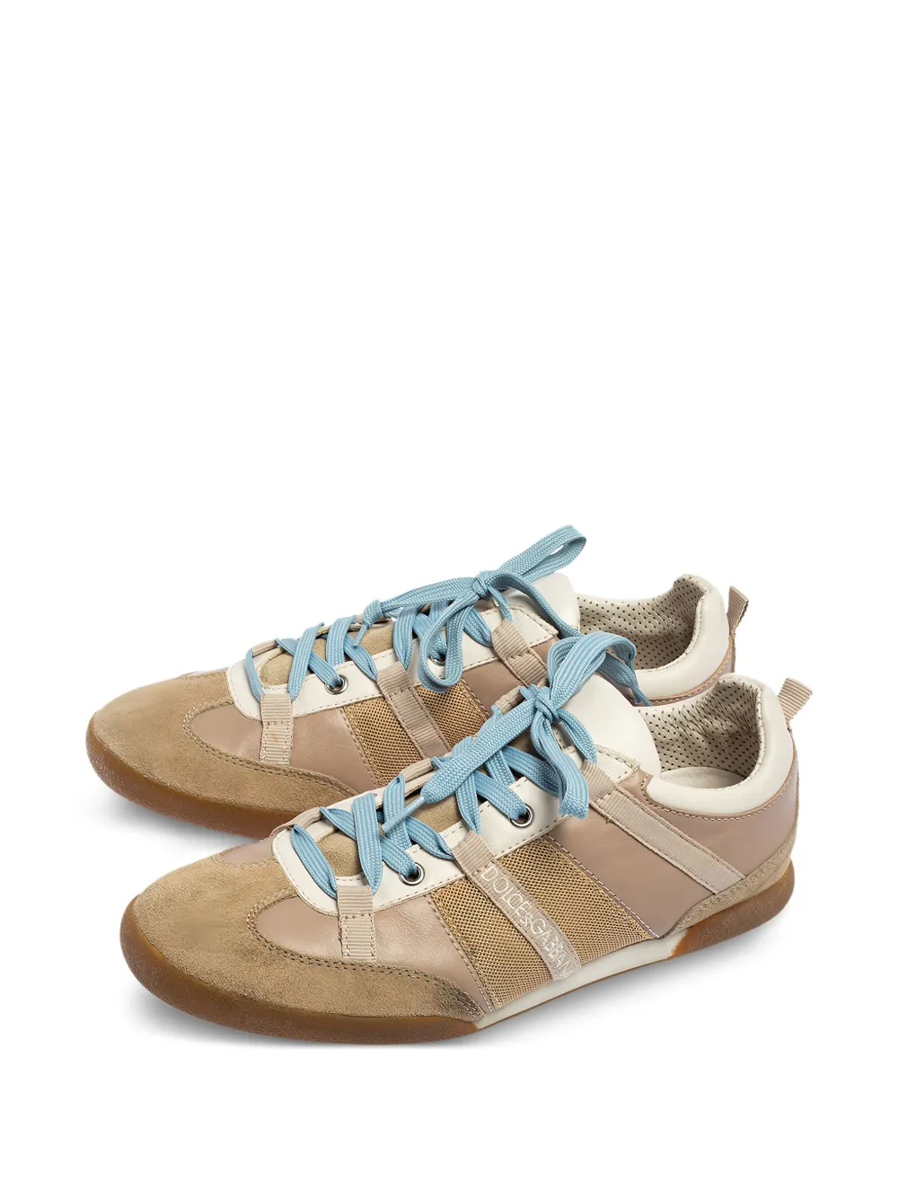 Pre-owned Dolce & Gabbana Suede Panelled Sneakers