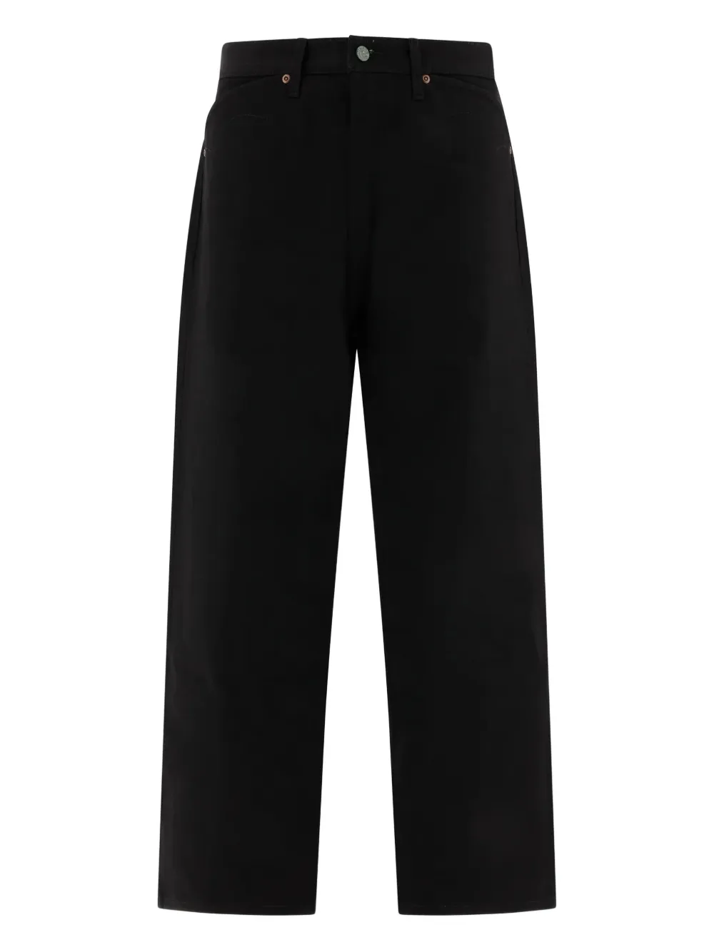 Brain Dead logo-patch cotton jeans | Black | Image 1