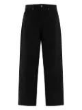 Brain Dead logo-patch cotton jeans - Black