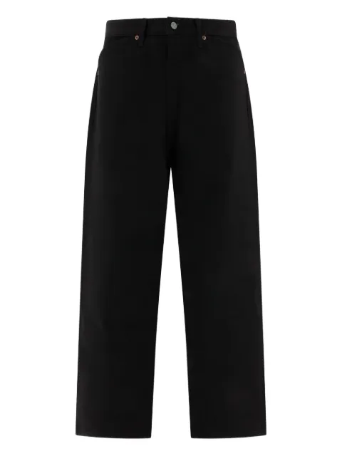 Brain Dead logo-patch cotton jeans