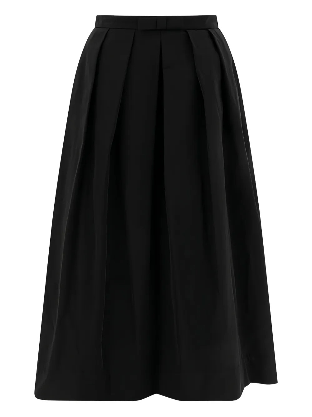 SANDBEIGE pleated midi skirt | Black | Image 1