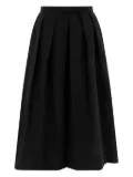SANDBEIGE pleated midi skirt - Black