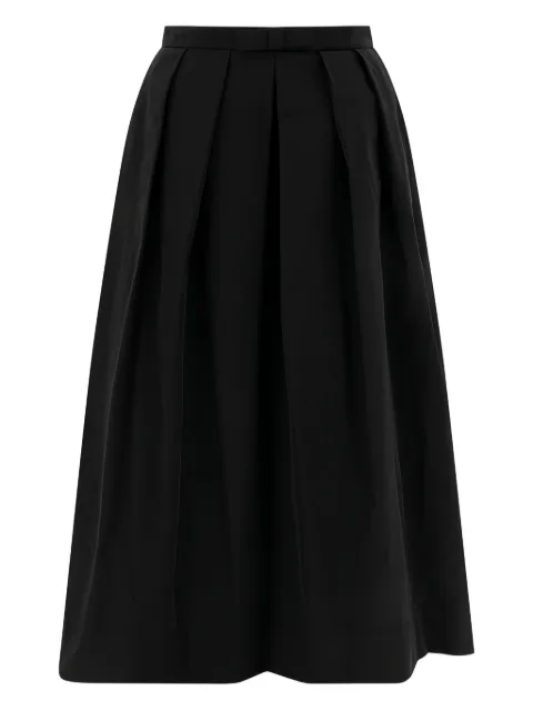 SANDBEIGE Saia midi com pregas