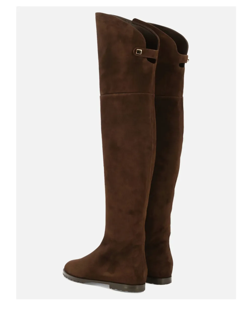 Maison Skorpios Stefania Suede Over-the-knee Boots In Brown