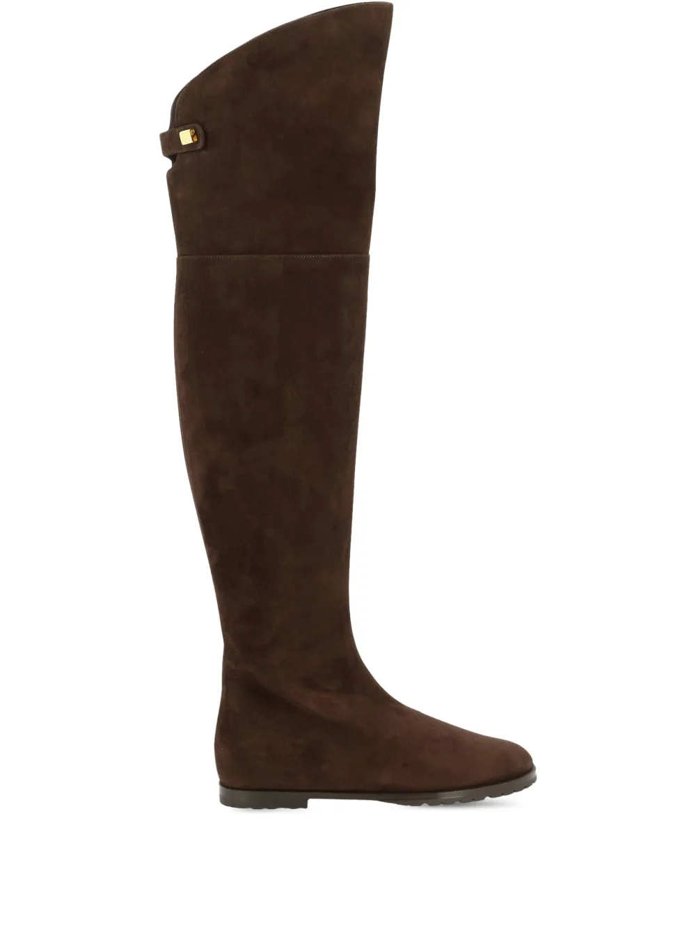 Maison Skorpios Stefania suede over-the-knee boots Brown