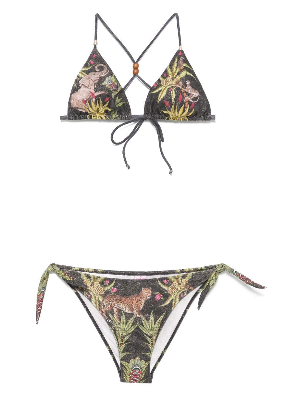 Pin Up Stars printed bikini | Black | Image 1