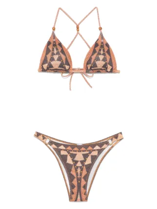 Pin Up Stars Intreccio Africano Bikini | Braun | FARFETCH DE