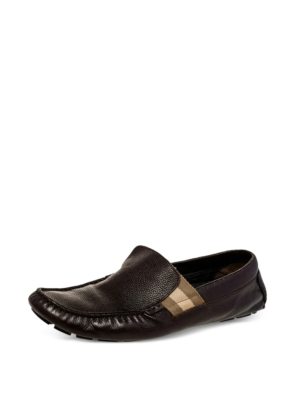 Gucci Pre-Owned stripe-detail leather loafers | Image 2