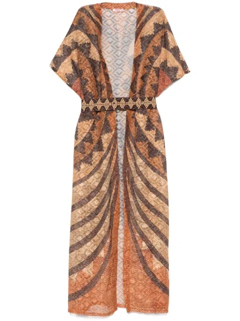 Pin Up Stars abstract-print midi dress