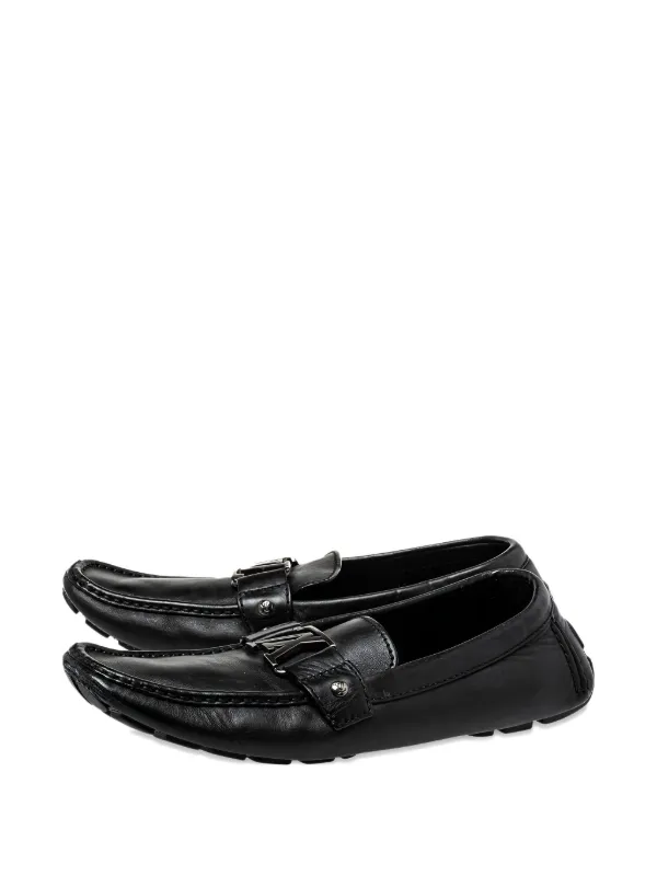 ルイ・ヴィトン ブラック ローファー LOUIS VUITTON ブラックローファー Louis Vuitton Pre-Owned 2024 LV