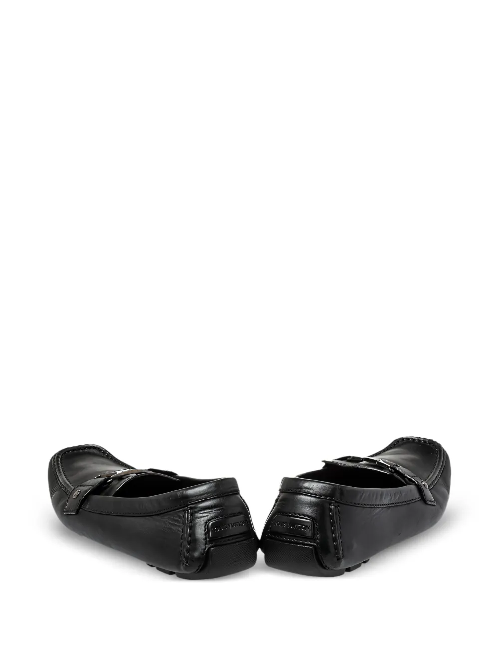 Pre-owned Louis Vuitton 2024 Lv-buckle Loafers In Black