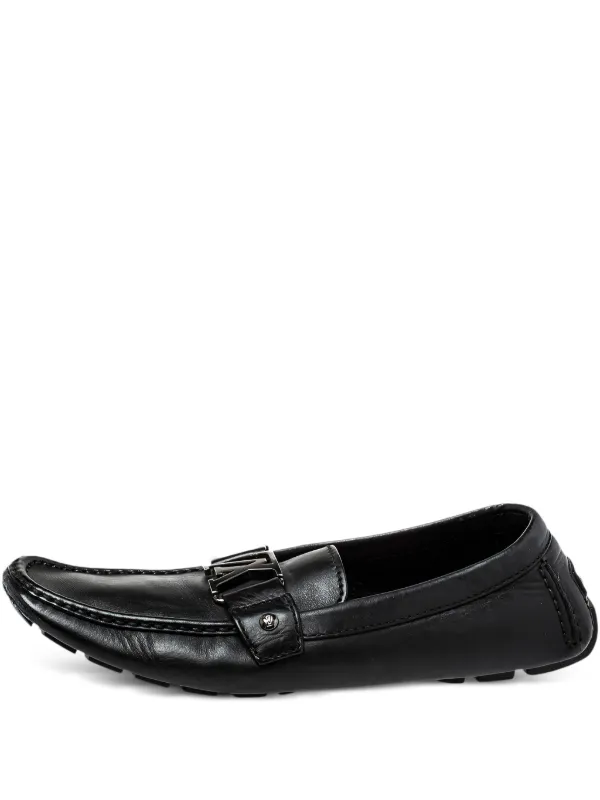 Louis Vuitton Pre-Owned 2024 LV-buckle Loafers Black FARFETCH PH