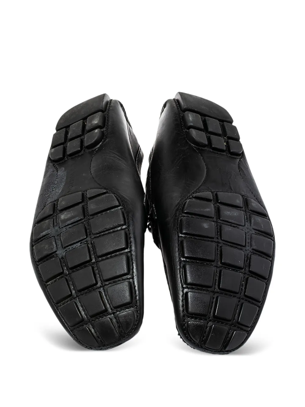 Pre-owned Louis Vuitton 2024 Lv-buckle Loafers In Black
