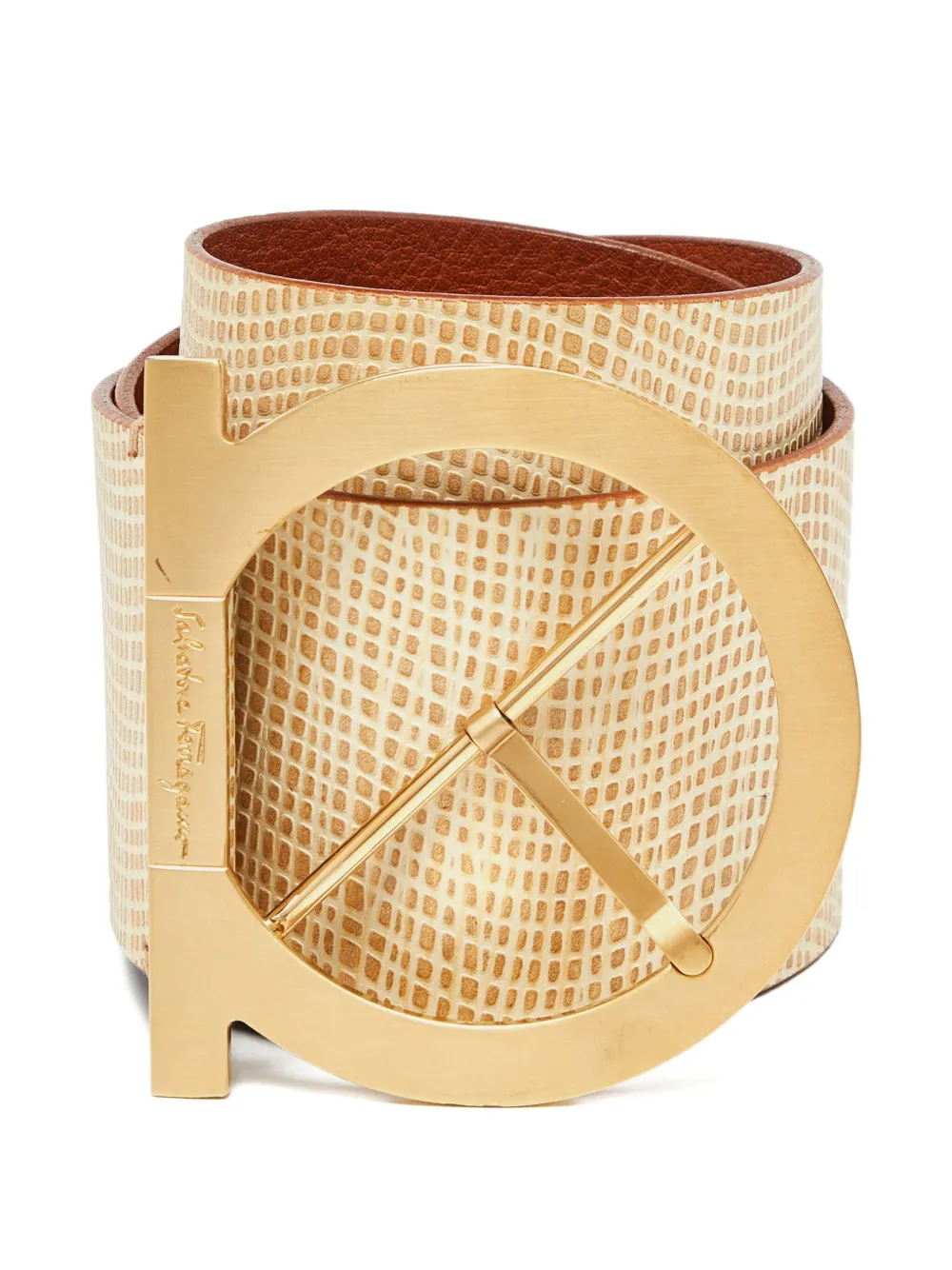 Ferragamo Pre-Owned Cintura Gancini - Toni neutri