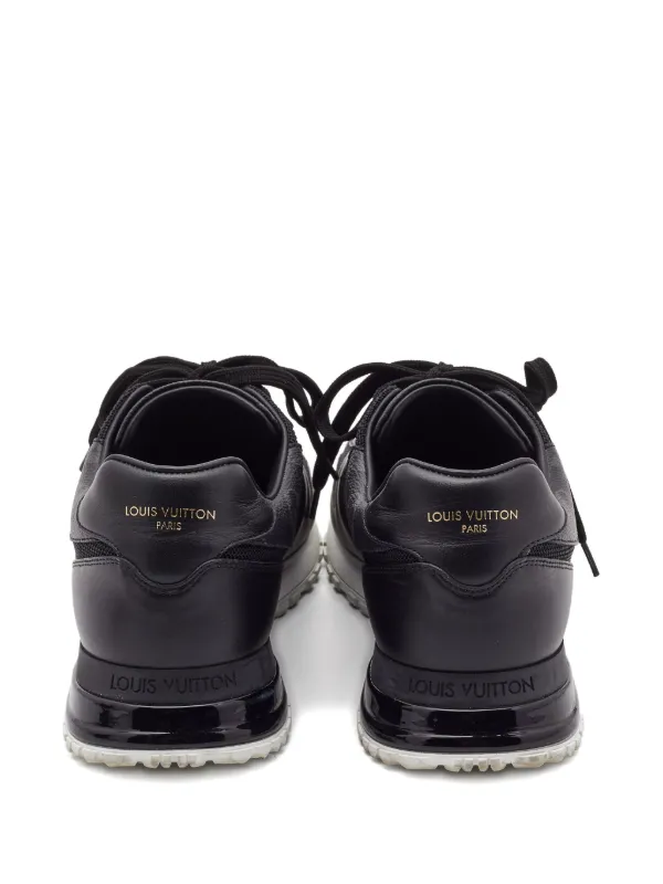 Louis Vuitton Pre-Owned Run Away Leather Sneakers | Black Louis Vuitton Pre-Owned Run Away Leather Sneakers | Black