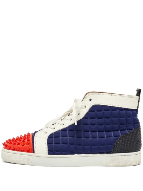 Christian Louboutin Pre-Owned spike-embellished hi-top sneakers