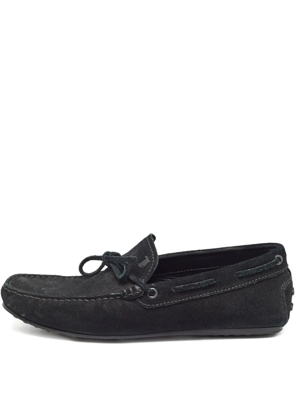 Tod's Vintage suede loafers shoes | Black | Image 1