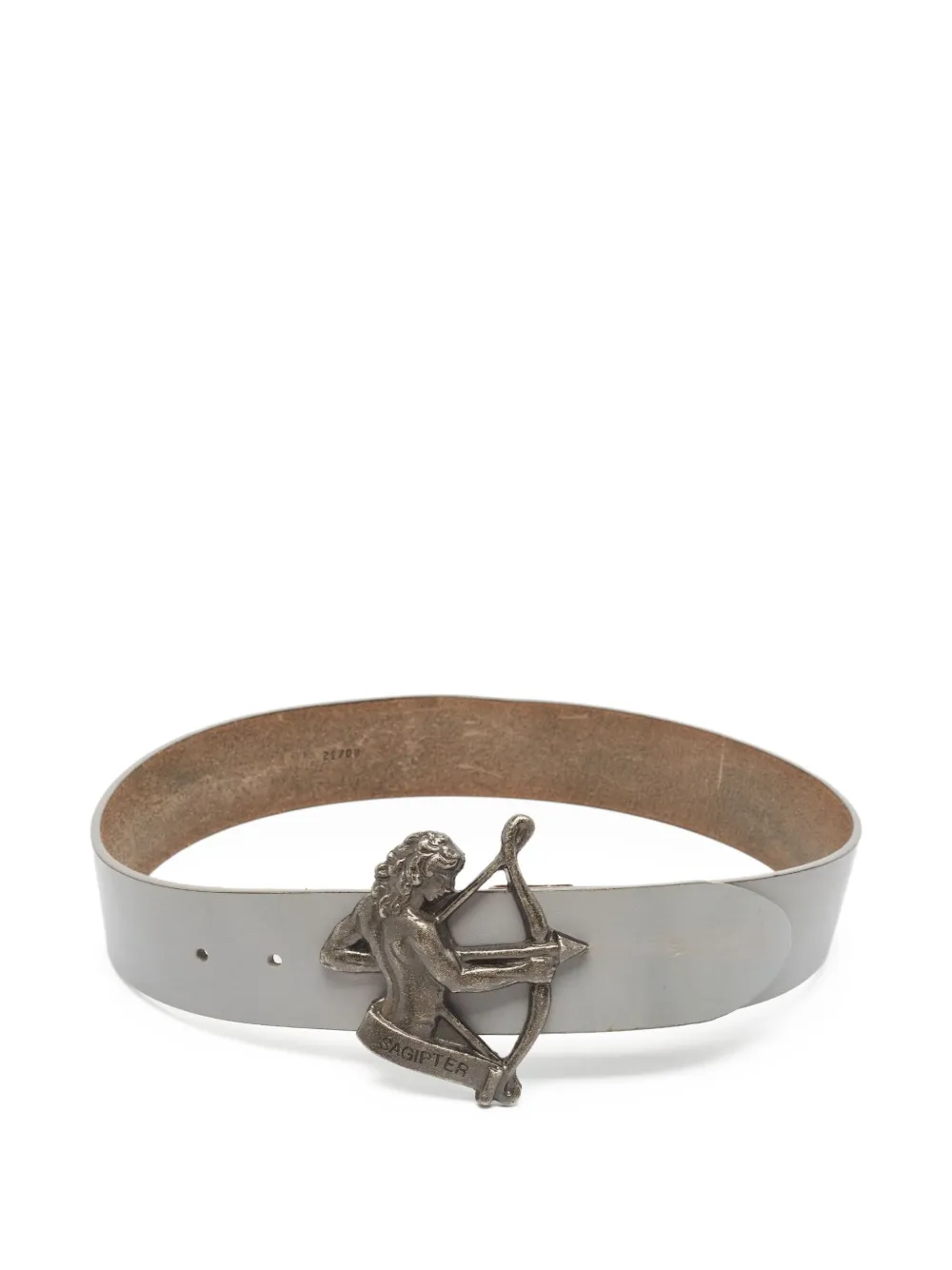 Dolce & Gabbana Pre-Owned Sagipter metallic-buckle belt | Grey | Image 1