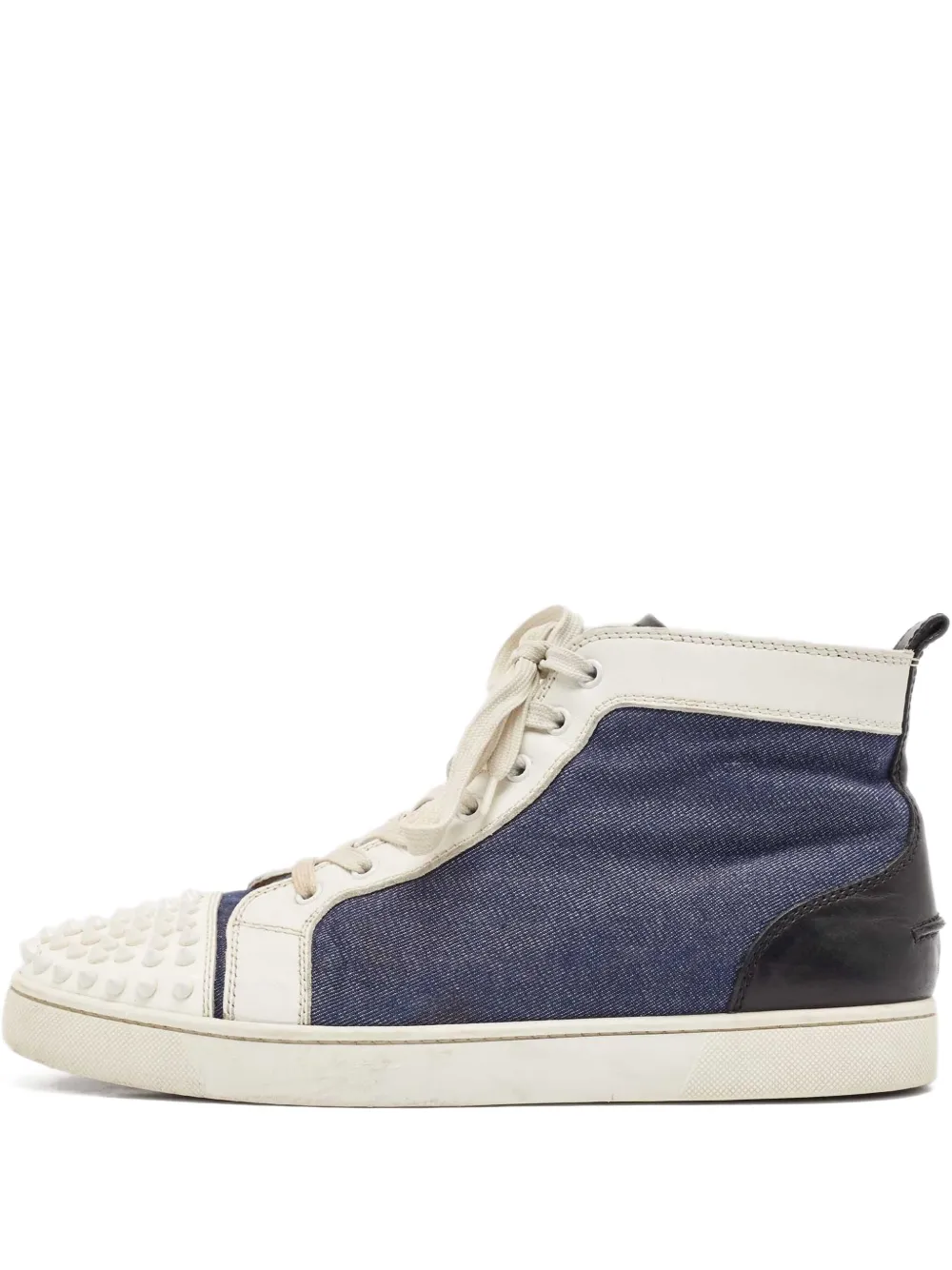 Christian Louboutin Pre-Owned spike-stud sneakers | Blue | Image 1